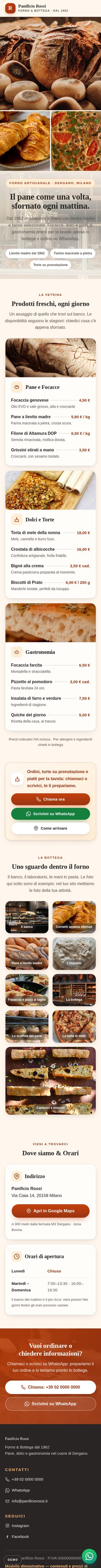 Modello Vetrina — anteprima mobile